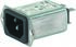 Filtro IEC Schurter con conector C14, 250 Vac, 10A, , con interrruptor de