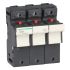 Schneider Electric 保险丝座, 22 x 58mm尺寸, 125A, 690V 交流, 导轨安装, 3P, DIN 35 mm导轨, DF系列
