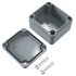 Rose Aluminium Standard Series Grey Die Cast Aluminium Enclosure, IP66, IK08, Grey Lid, 50 x 45 x 30mm