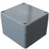 Rose Aluminium Standard Series Grey Die Cast Aluminium Enclosure, IP66, IK09, Grey Lid, 80 x 75 x 57mm