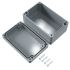 Rose Aluminium Standard Series Grey Die Cast Aluminium Enclosure, IP66, IK09, Grey Lid, 125 x 80 x 57mm