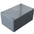 Rose Aluminium Standard Series Grey Die Cast Aluminium Enclosure, IP66, IK09, Grey Lid, 125 x 80 x 57mm