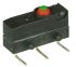 Mikrokapcsoló SPDT, müködtető típusa: Gomb, 100 mA 30 V DC esetén