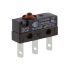 ZF Button Micro Switch, Tab Terminal, 10.1 A @ 250 V ac, SPDT, IP6K7