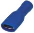 Terminal de lengüeta hembra aislado de color Azul RS PRO de crimpar, 6.3 x 0.8mm, 1.5mm² → 2.5mm², long. 21.5mm, de