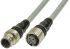 Omron XS5 Straight Female M12 to Straight Male M12 Sensor Actuator Cable, 4 Core, Thermoplastic Elastomers TPE, 3m