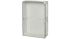 Fibox EK Series Grey Polycarbonate Enclosure, IP66, IP67, Flanged, Transparent Lid, 560 x 380 x 180mm