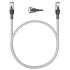 CAECORD6AS, 10m Cat6a, Grey RJ45 to Male RJ45 Male, 26 AWG Stranded Drain Wire, Aluminium/PET Tape, Foil Shielded,