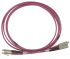 CAE Multimedia Connect LC, SC to LC, SC Duplex Multi Mode OM3 Optical Patch Cord, 50μm, Yellow, 1m