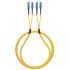 CAE Multimedia Connect SC to SC Duplex Multi Mode OS2 Optical Patch Cord, 9μm, Yellow, 3m