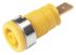 Hirschmann Test & Measurement Yellow Female Banana Socket, 4 mm Connector, Tab Termination, 32A, 1000V ac/dc, Gold