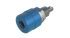 Hirschmann 4 mm香蕉插座, 蓝色, 30 V ac, 60V 直流, 32A, 焊接式, 23mm长, 镀锡, 930176102