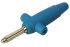 Hirschmann Test & Measurement Blue Male Banana Plug - Solder, 60V dc