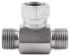 Parker Steel Zinc Plated Hydraulic Elbow Compression Tube Fitting, W22LCF