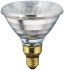 Philips Lighting Infrarotlampe, Klar, 100 W, E27, 240/250 V, 136 mm lang, 128mm Ø, 2400K, 5000h Lebensdauer