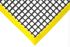 Coba Europe 抗疲劳地垫, 黑色/黄色PVC制, 孔面, 1.2m x 0.6m x 12mm