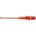 Facom Slotted Insulated Screwdriver, 5.5 mm Tip, 125 mm Blade, VDE/1000V, 235 mm Overall