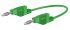 Cable de prueba con conector de 4 mm Quadrant Connectors de color Verde, Macho-Macho, 30 V ac, 60V dc, 15A, 500mm