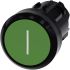 Siemens SIRIUS ACT 3SU10 Series Green Momentary Push Button Head, 22mm Cutout, IP66, IP67, IP69K