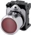 Siemens 红色圆形按钮头, Φ22mm开孔, Φ29.5mm按钮, 瞬时, IP66, IP67, IP69K, SIRIUS ACT系列