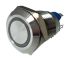 RS PRO Illuminated Push Button Switch, Momentary, Panel Mount, 12mm Cutout, SPST, Green LED, 12V ac/dc, IP65, IP67
