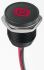 APEM Red Panel Mount Indicator, 12V dc, 16mm Mounting Hole Size, Lead Wires Termination, IP67