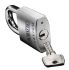 ABUS Key Weatherproof Titanium Safety Padlock, 9.5mm Shackle, 50mm Body