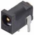 Wurth Elektronik, WR-DC Right Angle DC Socket Rated At 2.0A, 30.0 V, Panel Mount, length 5.0mm, Gold, Tin