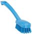 Vikan Medium Bristle Blue Scrubbing Brush, 22mm bristle length, Polyester bristle material