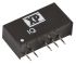 XP Power IQ DC-DC Converter, ±15V dc/ ±67mA Output, 21.6 → 26.4 V dc Input, 1W, Through Hole, +85°C Max Temp