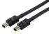 TE Connectivity Male Mini I/O to Male Mini I/O Ethernet Cable, Black PUR Sheath, 2m