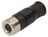 Harting Cable Mount Connector, 4 Contacts, M8 Connector, Socket