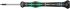 Wera Hexagon Precision Screwdriver, 0.05 in Tip, 40 mm Blade, 137 mm Overall