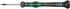 Wera Hexagon Precision Screwdriver, 0.028 in Tip, 40 mm Blade, 137 mm Overall
