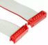 TE Connectivity Micro-MaTch Series Flat Ribbon Cable, 12-Way, 1.27mm Pitch, 75.5mm Length, Micro-MaTch IDC to