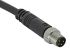 TE Connectivity Straight Male M8 to Unterminated Sensor Actuator Cable, 3 Core, PUR, 5m