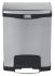 Rubbermaid Commercial Products Slim Jim 30L Chrome Pedal Stainless Steel Waste Bin