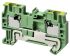 Omron Grey XW5G Non-Fused Terminal Block, 24 → 10 AWG, 24 → 12 (with Ferrule) AWG, 4mm², 500 V