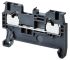 Omron Grey XW5T Non-Fused DIN Rail Terminal, 26 → 18 (with Ferrule) AWG, 28 → 14 AWG, 1.5mm², 600 V
