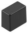 Osłona przycisku, Czarny, Pokrętło kwadratowe, 12.3 x 7 x 10.5mm