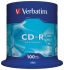 Verbatim CD-R, 700 MB, 52X, 100 Pack