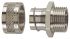 Flexicon Fixed External Thread Fitting, Conduit Fitting, 75mm Nominal Size, M75, Brass