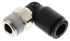 Legris LF3000 Series Elbow Threaded Adaptor, R 3/8 Male to Push In 16 mm, Threaded-to-Tube Connection Style