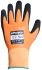 BM Polyco Grip It Orange Glass Fibre, HPPE Cut Resistant Work Gloves, Size 8, Medium, Nitrile Coating