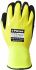 BM Polyco Grip It Yellow Fleece Thermal Work Gloves, Size 8, Medium, Nitrile Coating