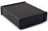 Caja Hammond de Aluminio Negro, 107 x 131.2 x 34.9mm, IP65