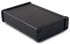 Hammond 1457 Series Black Aluminium Enclosure, IP54, Black Lid, 86.96 x 131.15 x 31.43mm