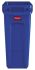 Rubbermaid Commercial Products Slim Jim 61L Blue High-Quality Resin Blend Waste Bin