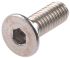 RS PRO Plain Stainless Steel Hex Socket Countersunk Screw, ISO 10642, M8 x 20mm