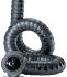 Igus TRC Black Cable Chain - Flexible Slot, W34.5 (Dia.) mm x, L1m, Igumid NB